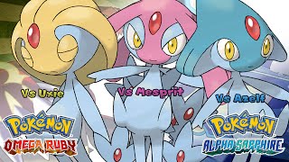 Pokémon Omega Ruby amp Alpha Sapphire  Uxie Mesprit amp Azelf Battle Music HQ [upl. by Annail]