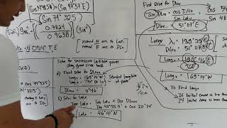 Part 4 How to Solve Great Circle Sailing [upl. by Amesari]