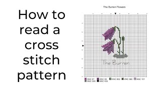 How to read a cross stitch pattern [upl. by Anastos]