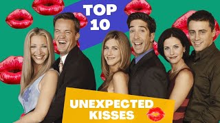 Top 10 Most Unexpected FRIENDS Kisses  Central Perk  Friends [upl. by Zerk763]