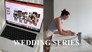 WEDDING SERIES ep 1  starting planning todo list board making a moodboard qampa [upl. by Citron]