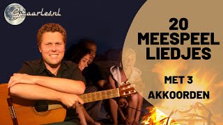 20 simpele gitaarliedjes met 3 gitaar akkoorden voor beginners [upl. by Dorrehs]