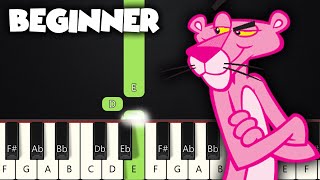 The Pink Panther Theme  BEGINNER PIANO TUTORIAL  SHEET MUSIC by Betacustic [upl. by Belvia]