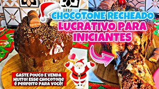 🎄CHOCOTONE RECHEADO PARA VENDER FÁCIL E LUCRATIVOIDEAL PARA INICIANTES NA CONFEITARIA GARANTIDO✅ [upl. by Pahl]