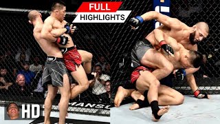 UFC 273 Khamzat Chimaev VS Li Jingliang Full Highlights HD [upl. by Ramonda]