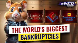 The fall of financial titans top 3 catastrophic bankruptcies ⚡️ Hamster Academy [upl. by Arhat]