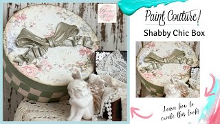 Easy Shabby Chic Box Tutorial Using Decoupage Paper  DIY Box Thrift Flip [upl. by Hilde]