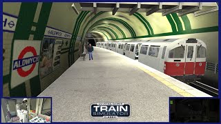 Off down the Aldwych Branch  Train Simulator w London Underground 1973 stock [upl. by Ecirtnahc]