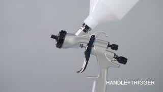 LVLP Spray Gun  Multipurpose spraying working update from R500 spray gunRongpeng R830 Lvlp [upl. by Ramberg]