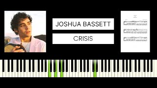 Joshua Bassett  Crisis BEST PIANO TUTORIAL amp COVER [upl. by Ebocaj146]