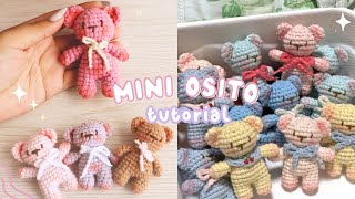 Mini Teddy COQUETTE 🎀  TIERNO OSITO FACIL PARA PRINCIPIANTES 🧸 [upl. by Charmine]