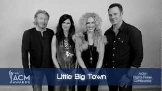 2013 ACM Awards Digital Press Conference  Special Message from Little Big Town [upl. by Anawt604]