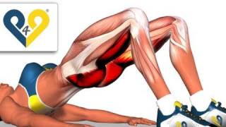 BEST Tone Buttocks exercise  Reduce buttocks and thighs with Bridging exercise [upl. by Billat]