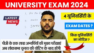 RAJASTHAN UNIVERSITY PG EXAM 2024  MSGU PG EXAM DATE  JNVU EXAM  KOTA UNIVERSITY EXAM DATE 2024 [upl. by Goode]