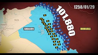 Mongol Vs Abbasids Battle of Baghdad 1258 Aniamtion [upl. by Baalbeer]