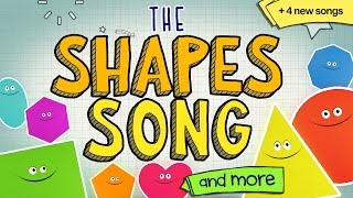 The Shapes Song and More 😀 🔴 💖 Learning songs for kids [upl. by Ocana]