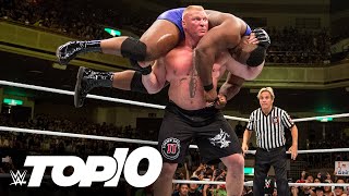 Brock Lesnar destroys groups of Superstars WWE Top 10 Oct 28 2021 [upl. by Evelyn755]