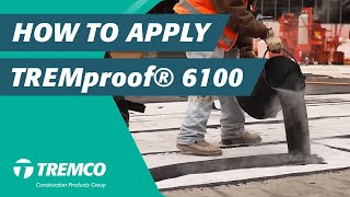 How To Apply TREMproof® 6100 Hot Applied Waterproofing Membrane [upl. by Care379]