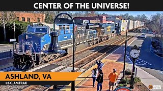 Ashland Virginia USA  LIVE RAILCAM  Virtual Railfan [upl. by Timothea]