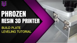 U3DPS  Phrozen 3D Printer  Z Axis Calibration Build Plate Leveling [upl. by Alfonzo]