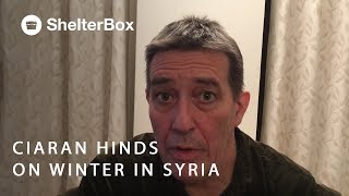 Ciaran Hinds on winter aid in Syria  ShelterBox [upl. by Anaujik482]