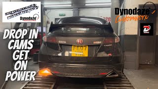 Drag Cartel Drop in Cams Tuned on Honda Civic FN2 TypeR [upl. by Acitel]