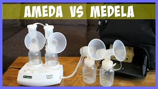 Medela Pump In Style vs Ameda Purely Yours Double Electric Breast Pump Comparison Review [upl. by Kellyann926]