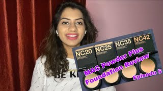 MAC STUDIO FIX POWER PLUS FOUNDATION NC35 REVIEW  Deepika reviews episode 5 [upl. by Annayi279]