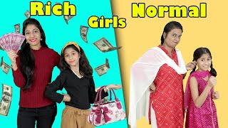 Rich Girl Vs Normal Girl  Comedy Video  Paris Lifestyle [upl. by Josh]