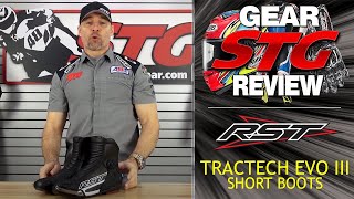 RST TracTech Evo III Short Boots  Sportbike Track Gear [upl. by Aikemat]