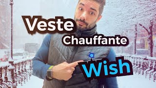 Une Veste Chauffante pour 9€ Wish  AliExpress [upl. by Nowyt716]