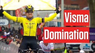 Wout Van Aerts Visma Dominates Omloop Het Nieuwsblad 2024 [upl. by Lael883]