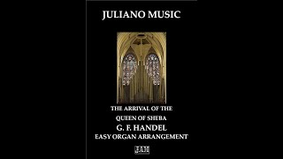 THE ARRIVAL OF THE QUEEN OF SHEBA EASY ORGAN  C VERSION  G F HANDEL [upl. by Akinimod]