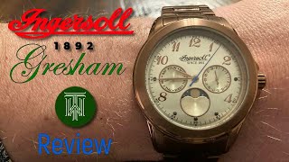 Ingersoll Gresham MoonPhase Watch  Review amp Unboxing INQ020CMBR  Miyota 6P29 [upl. by Dralliw]