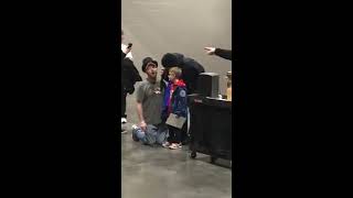 Newsboys Peter Furler surprise during Karaoke singing Breakfast winter jam 2019 [upl. by Shaylah145]