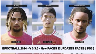 EFOOTBALL 2024  V 330  New FACES E UPDATES  PS5 [upl. by Alston]