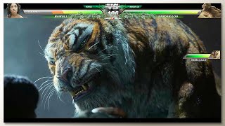 Begheera amp Baloo vs BandarLog with Healthbars [upl. by Amitak]