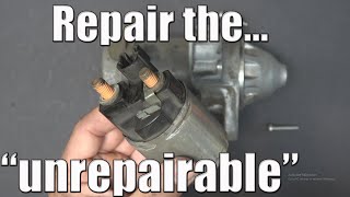 DIY Repair a Denso starter solenoid from a Toyota [upl. by Yeroc318]