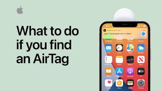 What to do if you find an AirTag  Apple Support [upl. by Tterraj204]