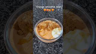 Smoothie bowl of the week 🧡🧡 smoothiebowl healthydessert healthybreakfast asmrfood reels [upl. by Nnaid]