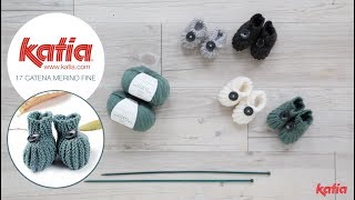 How to Knit Newborn and 3 Months Baby Booties [upl. by Boeke]