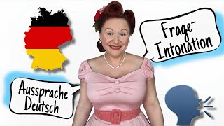 Frageintonation Prosodie im Deutschen Melodie Deutsch Aussprache German pronunciation [upl. by Ayanej]