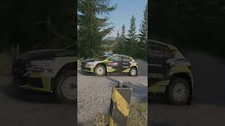 Rally cars run through moment shorts easportswrc gaming simracing rally [upl. by Janot]