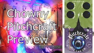 Chowny quotPitchCraftquot analogue bass octave pedal preview by Scott Whitley [upl. by Nnylanna]