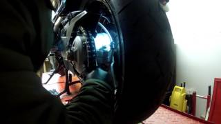 1999 VFR 800 CHAIN TENSION [upl. by Swithbert]