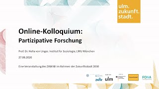 OnlineKolloquium zur Partizipativen Forschung [upl. by Ahterahs]