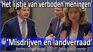 Gideon van Meijeren Het lijstje van verboden meningen v Kamer amp Vera Bergkamp trekt een grens [upl. by Ahilam]