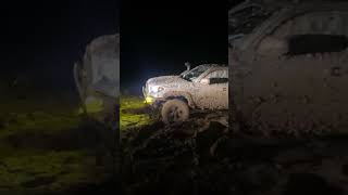 Beat not Babied 💪  Toyota Tacoma bouncing off the limiter to get through the mud tacomabeast [upl. by Aroved]