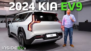 2024 Kia EV9 InsideEVs First Look Debut [upl. by Carlene246]