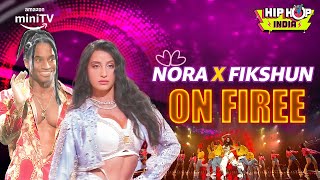 Nora Fatehi X FikShun 🔥 Remo DSouza  Hip Hop India  Amazon miniTV [upl. by Nutter]